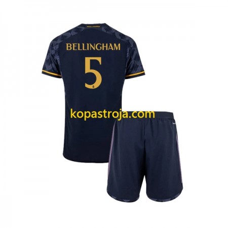 Billiga Fotbollströjor Real Madrid Jude Bellingham 5 Barn Borta tröja 2023/24 Kortärmad